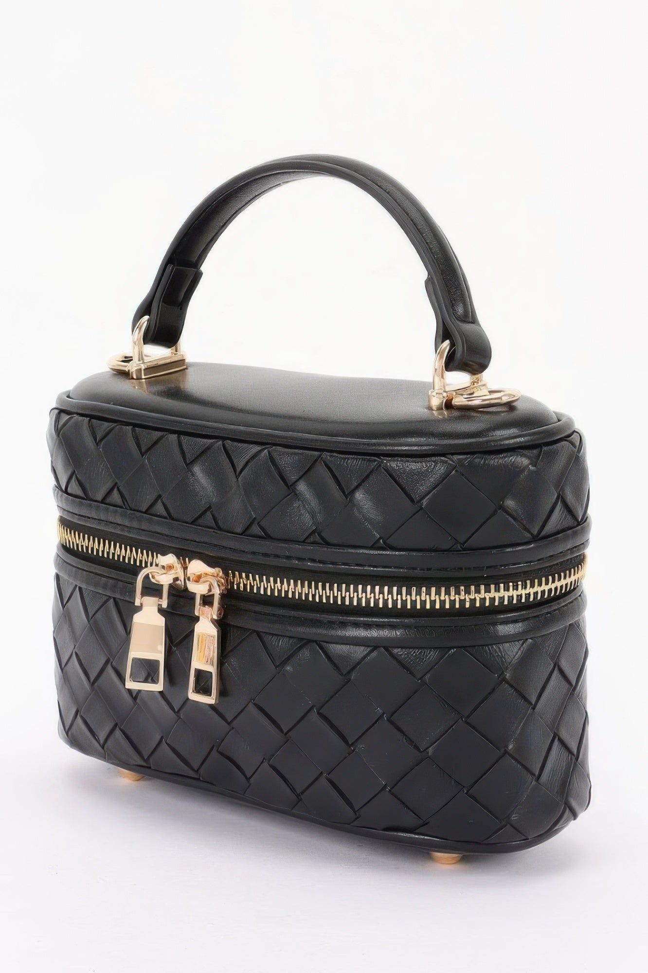 Embossed Vegan Leather Vanity Bag - ZumBuys