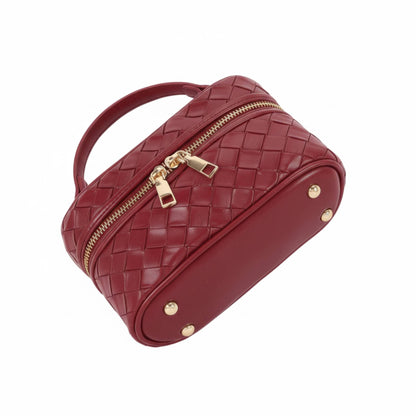 Embossed Vegan Leather Vanity Bag - ZumBuys