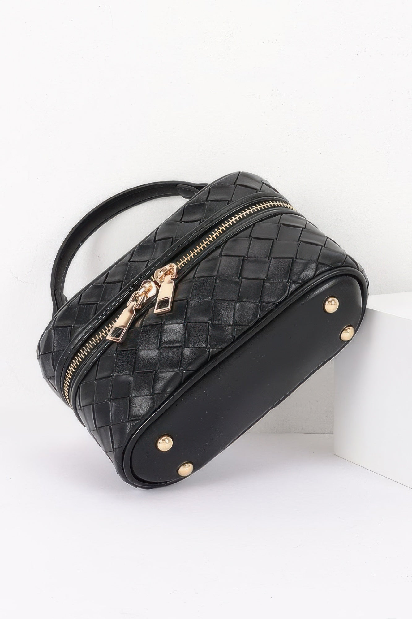 Embossed Vegan Leather Vanity Bag - ZumBuys