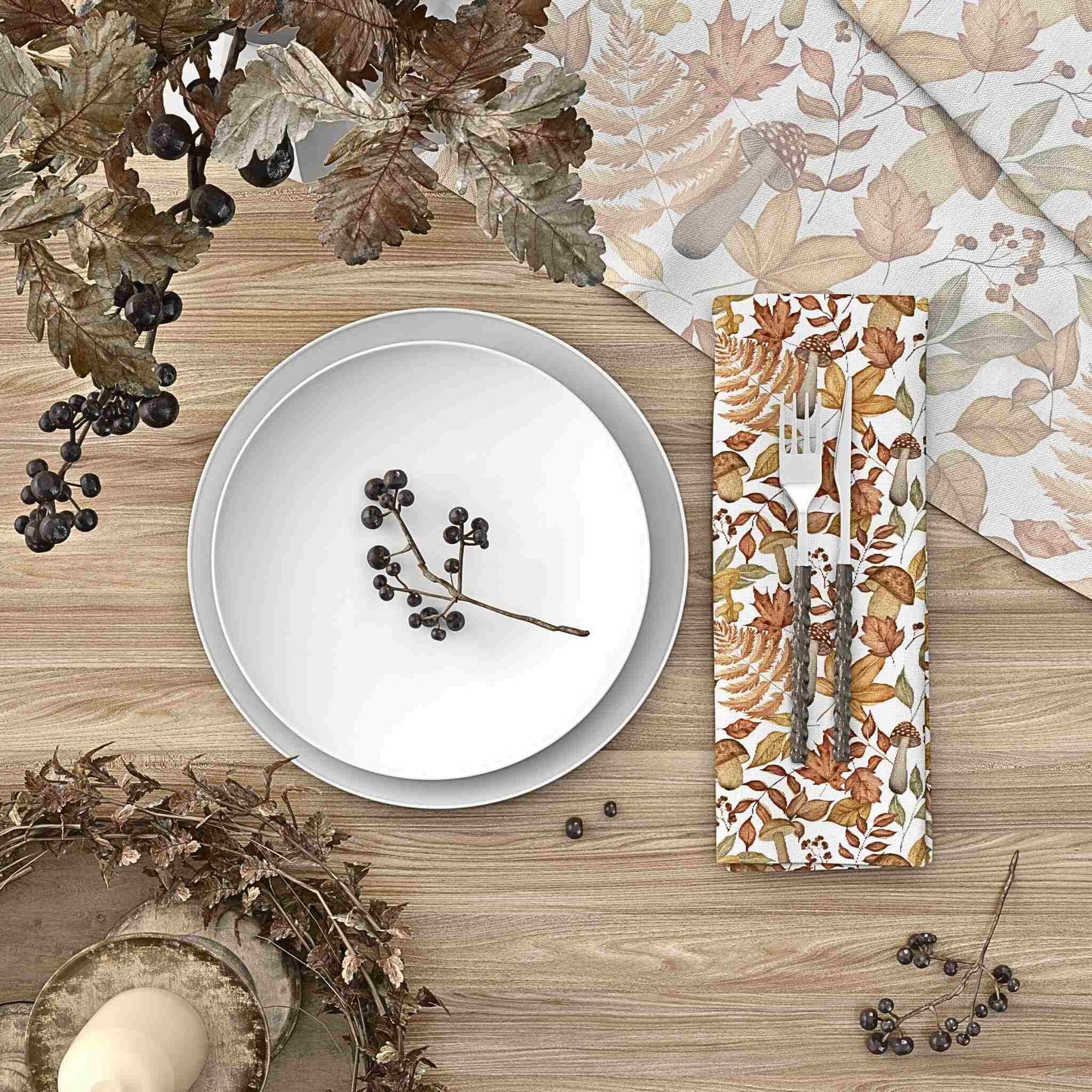 Fall Foliage Splendor Cloth Napkin Set of 4 - ZumBuys