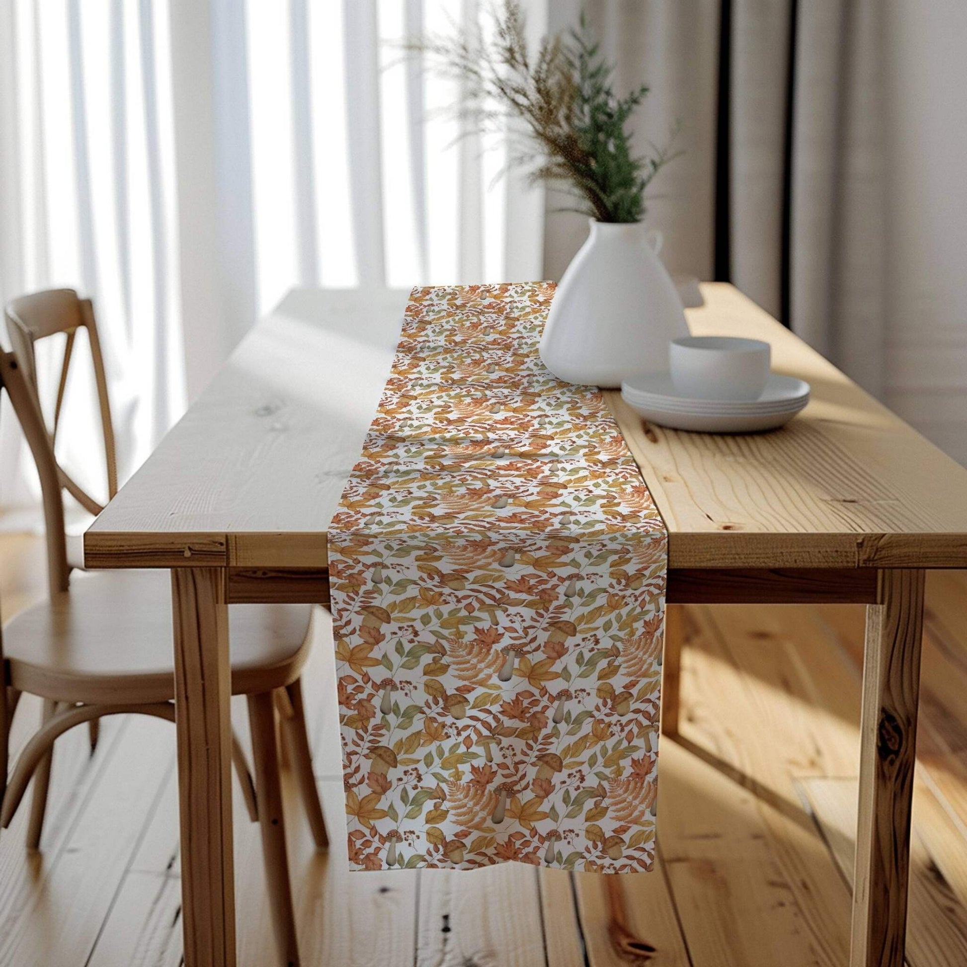 Fall Foliage Splendor Table Runner (Cotton, Poly) - ZumBuys