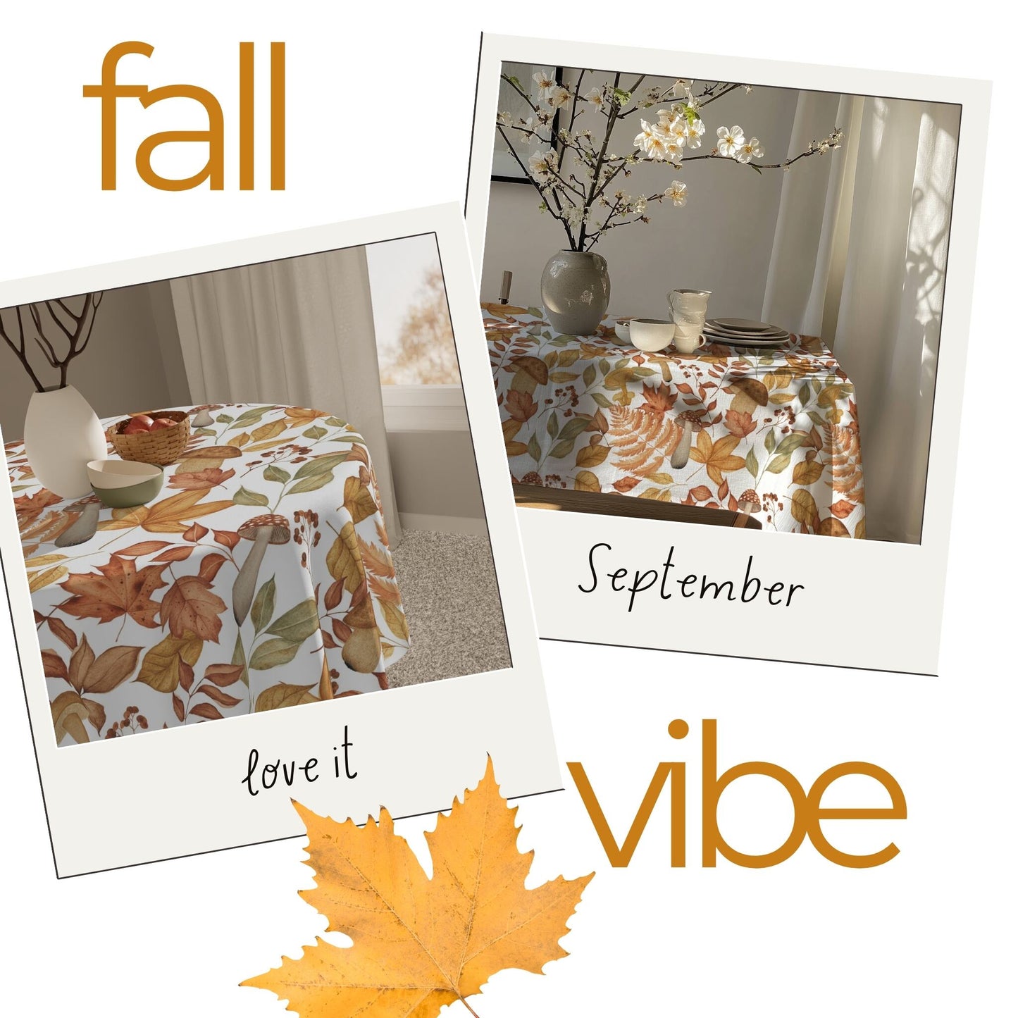 Fall Foliage Splendor Tablecloth - ZumBuys