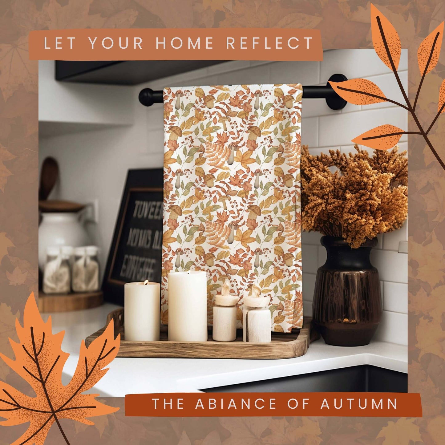 Fall Foliage Splendor Tea Towels (cotton, poly) - ZumBuys