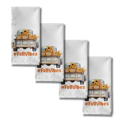 Fall Vibes Cloth Napkin Set of 4 - ZumBuys