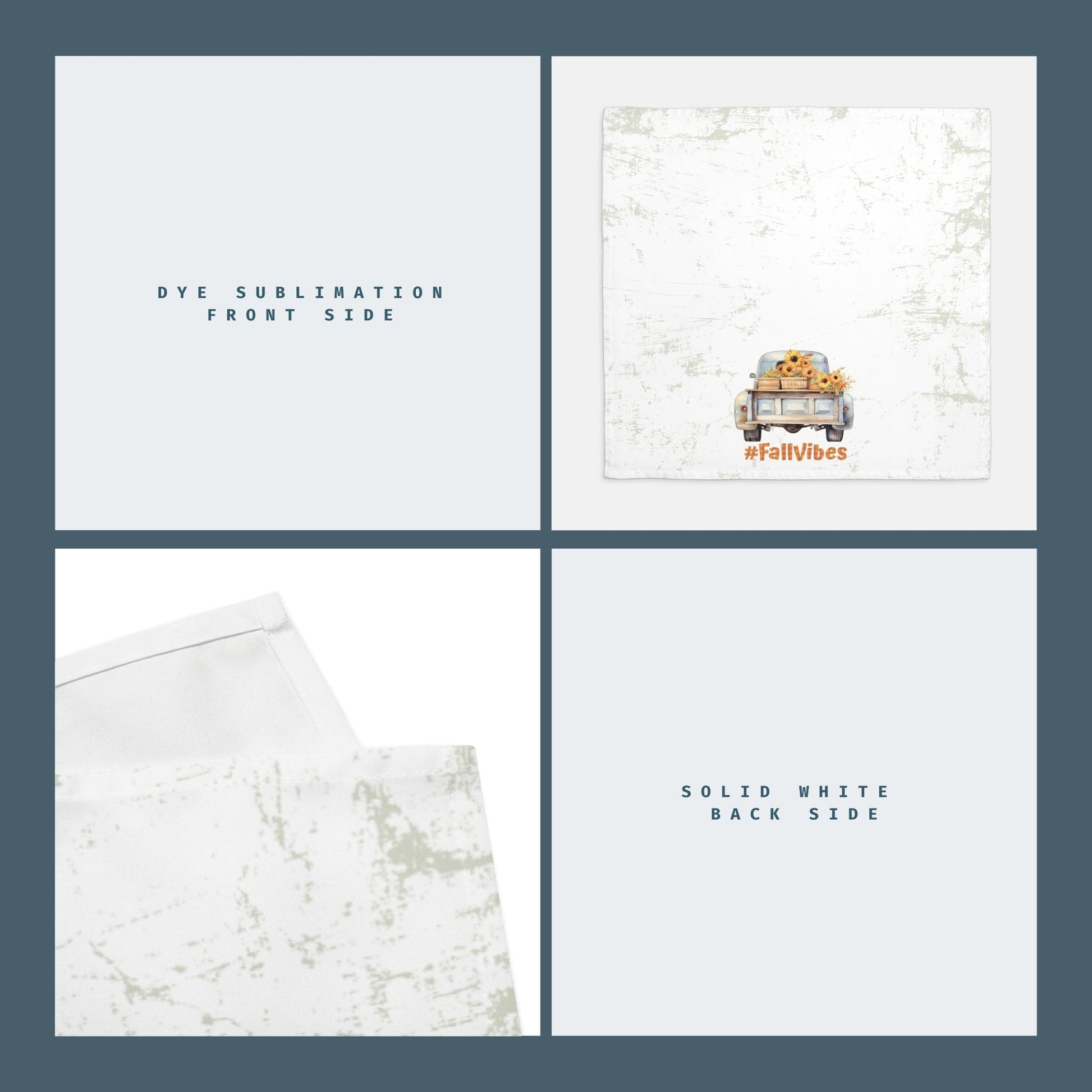 Fall Vibes Cloth Napkin Set of 4 - ZumBuys