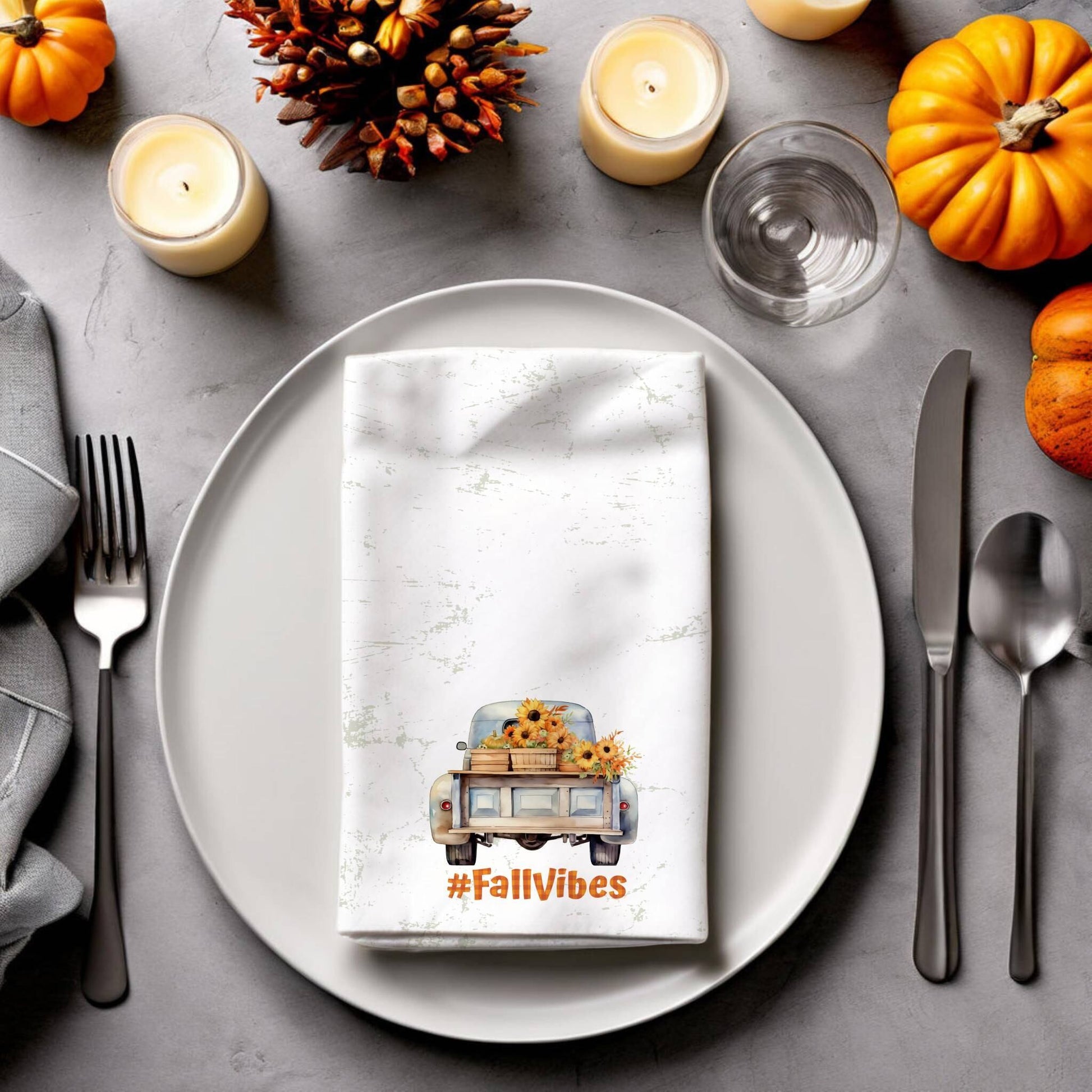 Fall Vibes Cloth Napkins (4PK) - ZumBuys