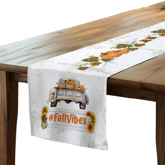 Fall Vibes Table Runner (Cotton, Poly) - ZumBuys