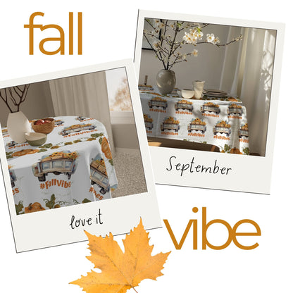 Fall Vibes Tablecloth - ZumBuys