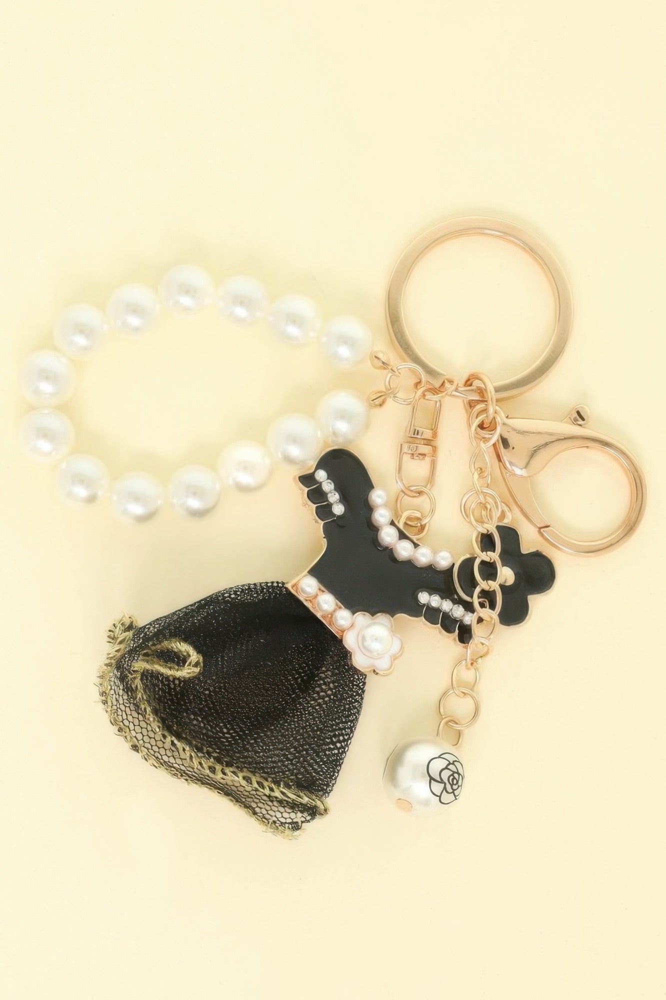 Fashionista Theme Bag Charm Keychain - ZumBuys