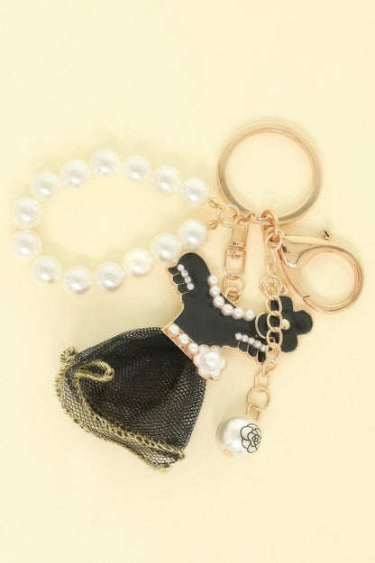 Fashionista Theme Bag Charm Keychain - ZumBuys