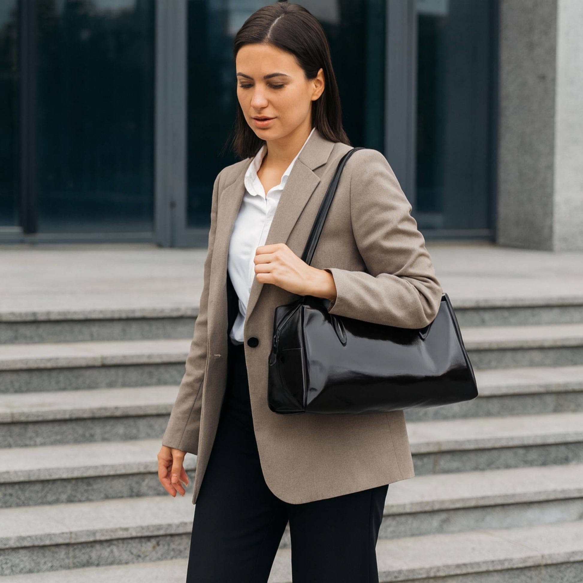 Faux Leather Sport Bag - ZumBuys