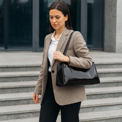 Faux Leather Sport Bag - ZumBuys