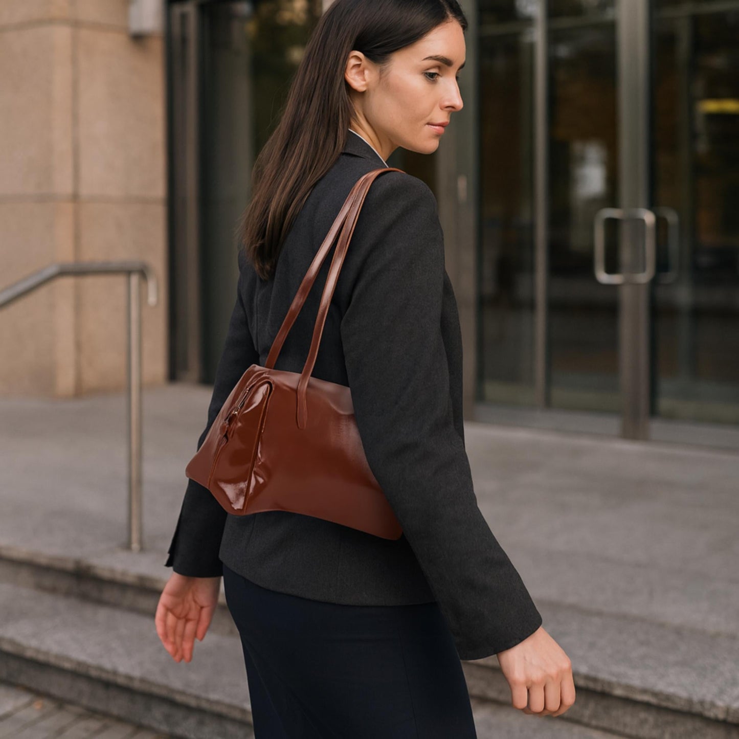 Faux Leather Sport Bag - ZumBuys