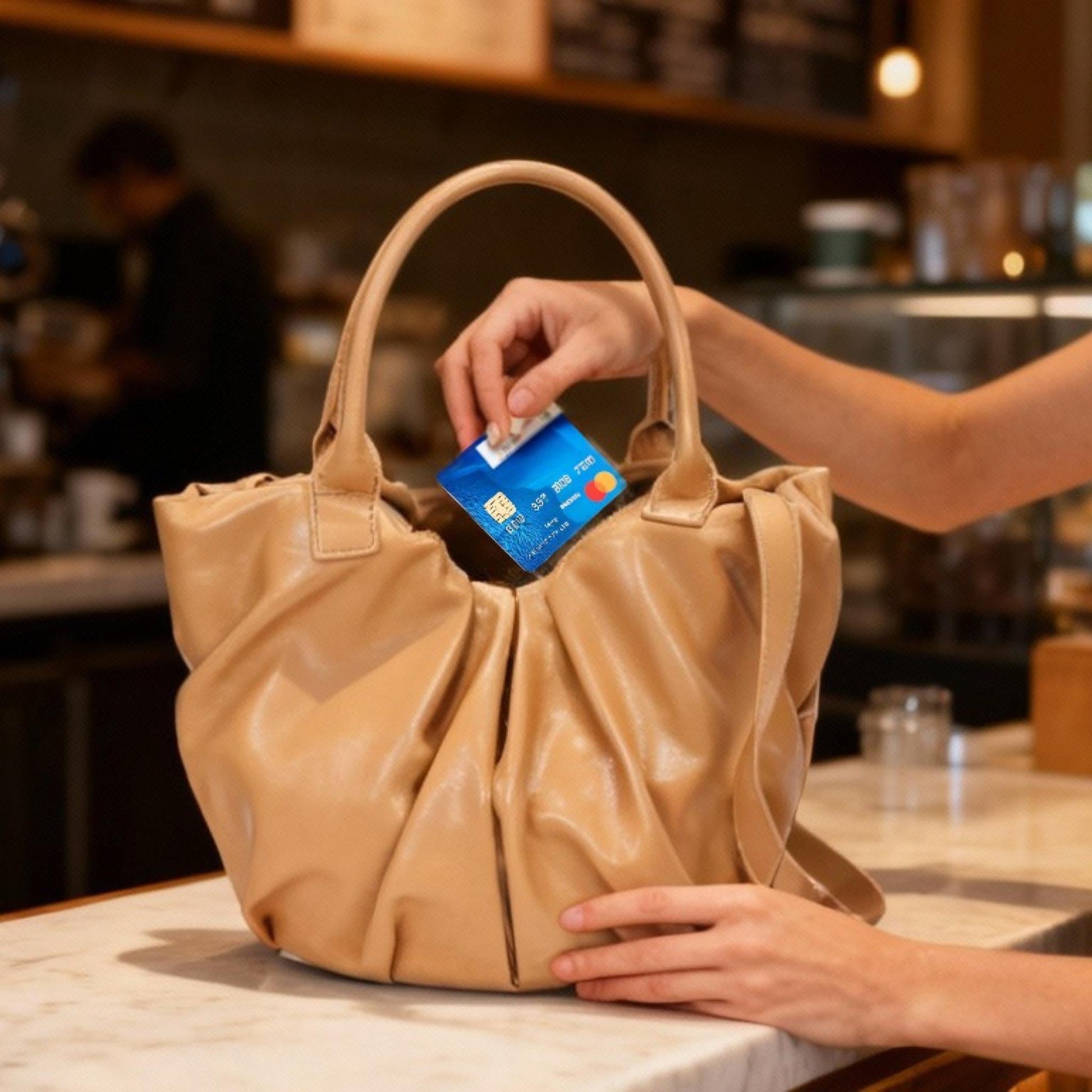 Faux Leather Tote Bag - ZumBuys