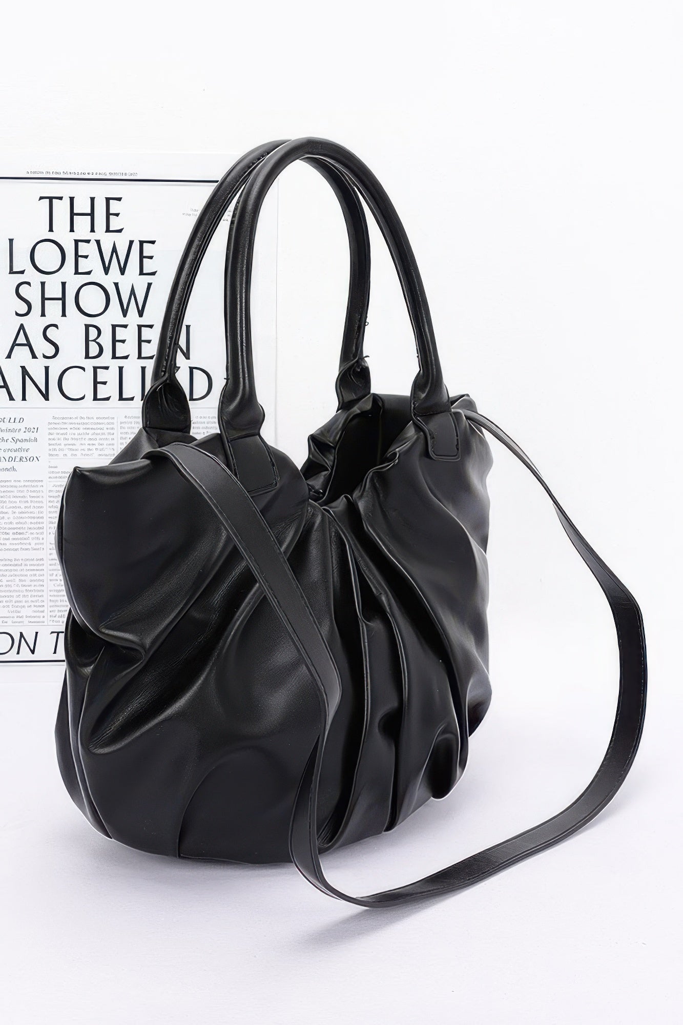 Faux Leather Tote Bag - ZumBuys