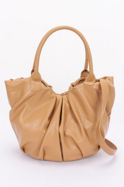 Faux Leather Tote Bag - ZumBuys