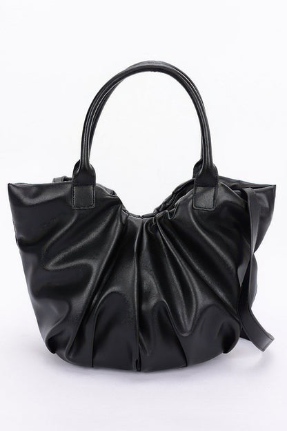 Faux Leather Tote Bag - ZumBuys