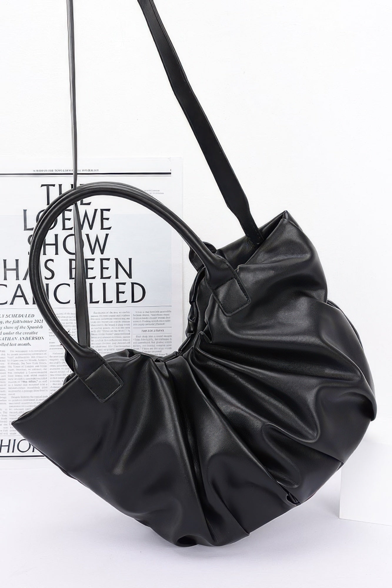 Faux Leather Tote Bag - ZumBuys