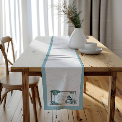 Festive Frosty Table Runner (Cotton, Poly) - ZumBuys