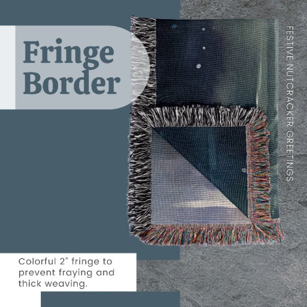 Festive Nutcracker Greetings Woven Blankets - ZumBuys