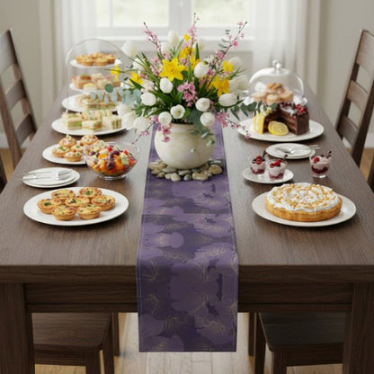 Floral Elegance Table Runner (Cotton, Poly) - ZumBuys