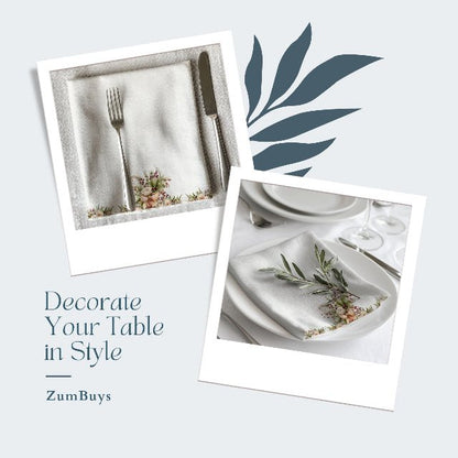 Floral Fancies Cloth Napkin Set of 4 - ZumBuys