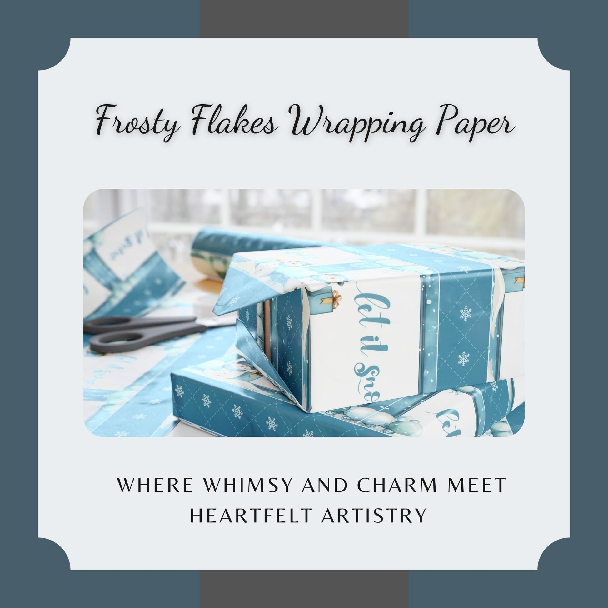 Frosty Flakes Wrapping Paper - ZumBuys