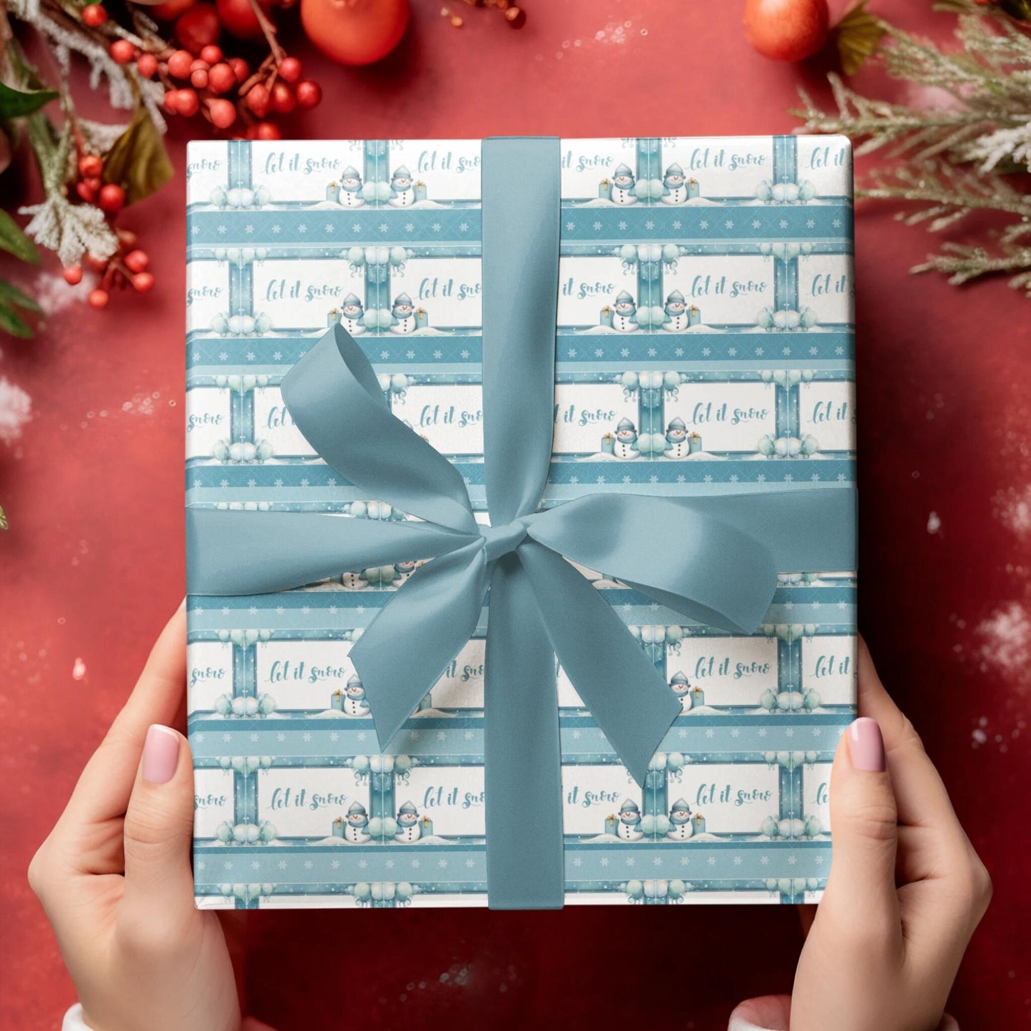 Frosty Flakes Wrapping Paper - ZumBuys