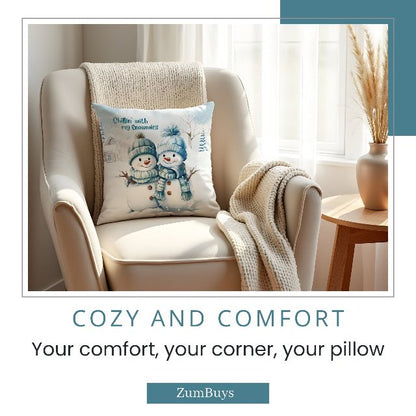 Frosty Friends Square Pillow Cover - ZumBuys