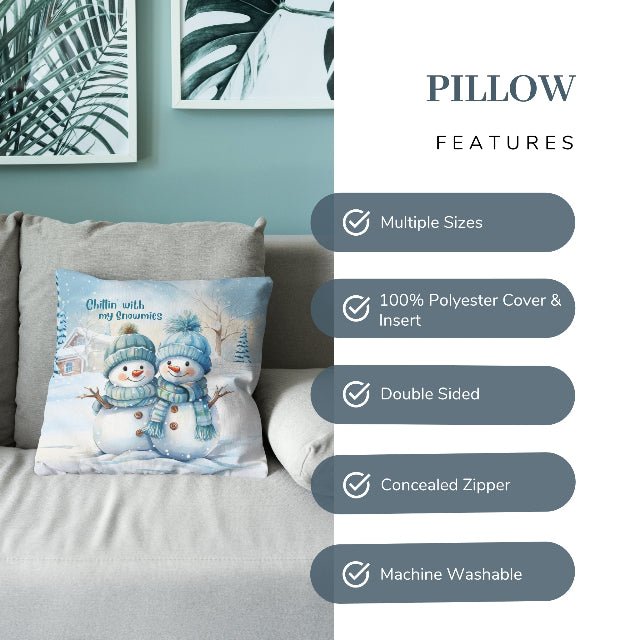 Frosty Friends Square Pillow - ZumBuys