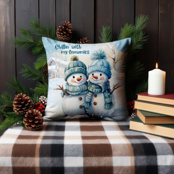 Frosty Friends Square Pillow - ZumBuys