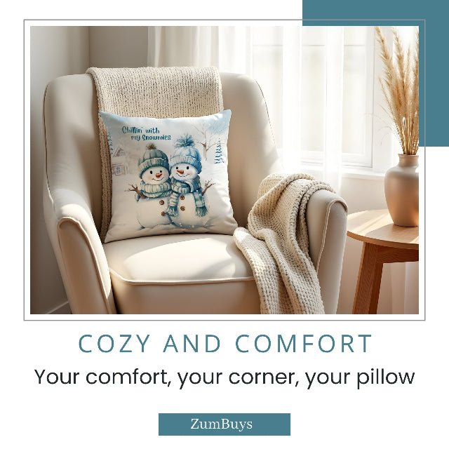 Frosty Friends Square Pillow - ZumBuys