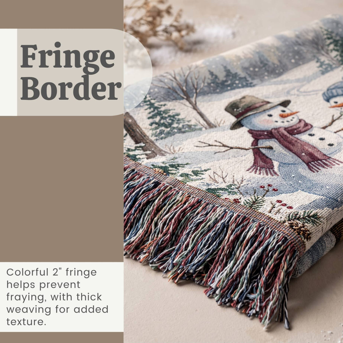 Frosty Friends Woven Blanket - ZumBuys