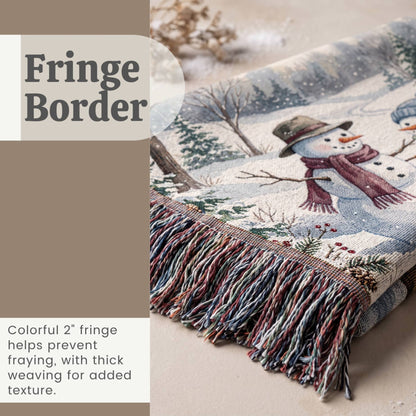 Frosty Friends Woven Blanket - ZumBuys