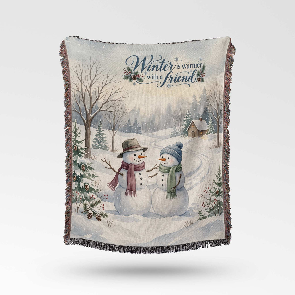 Frosty Friends Woven Blanket - ZumBuys
