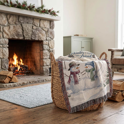Frosty Friends Woven Blanket - ZumBuys