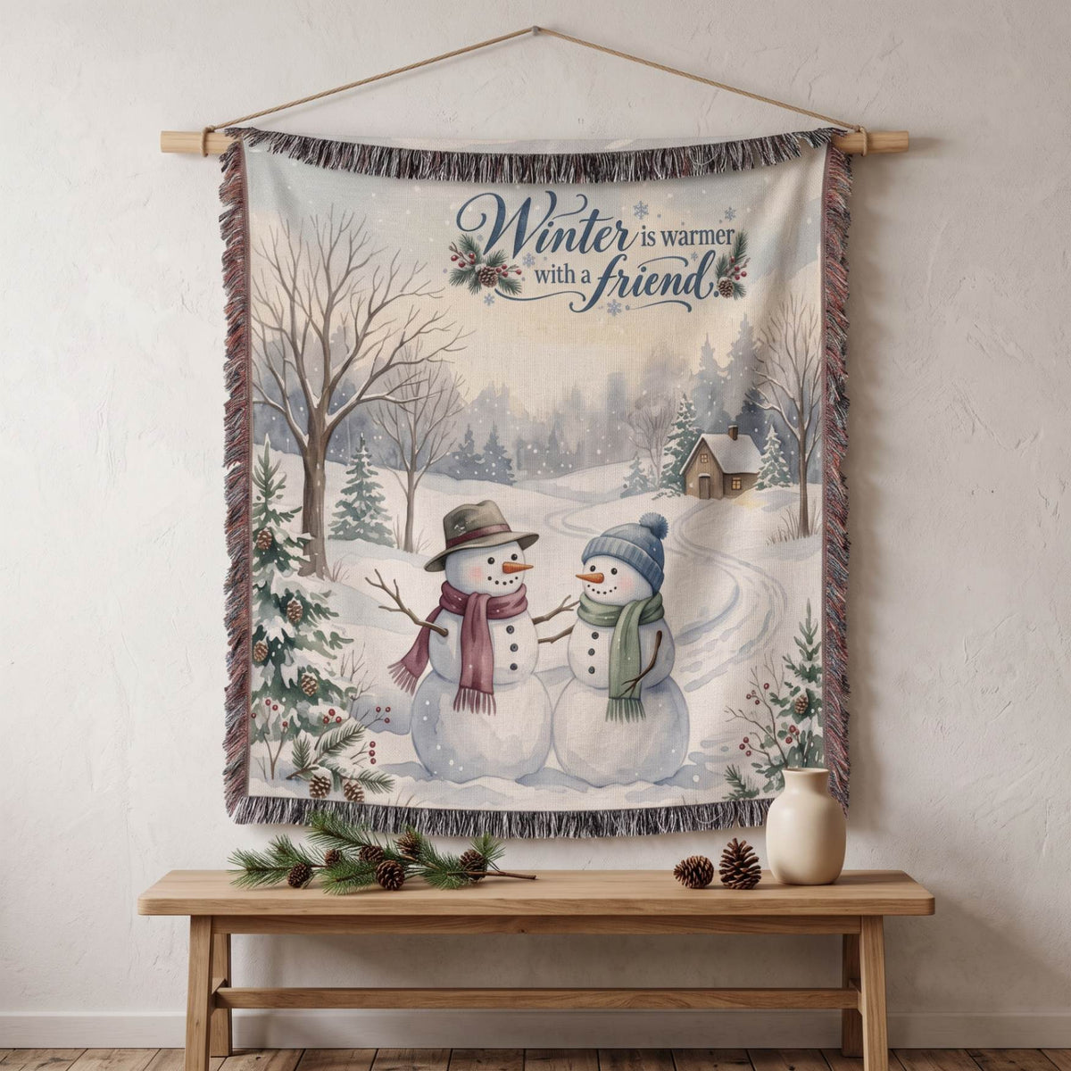 Frosty Friends Woven Blanket - ZumBuys