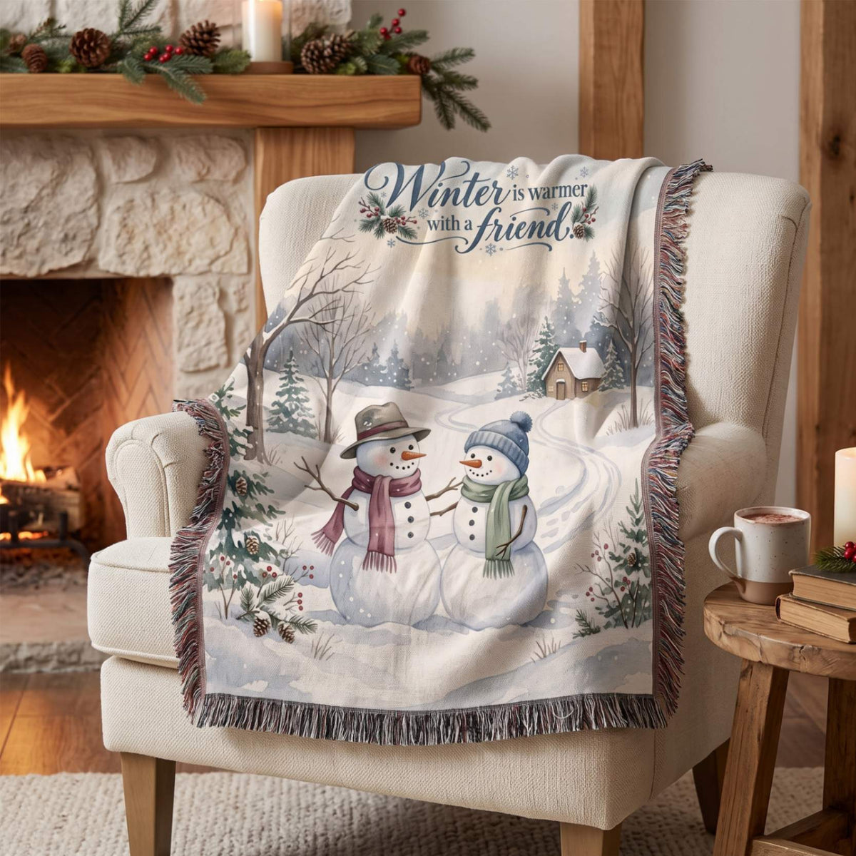Frosty Friends Woven Blanket - ZumBuys