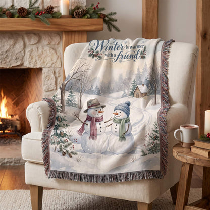 Frosty Friends Woven Blanket - ZumBuys