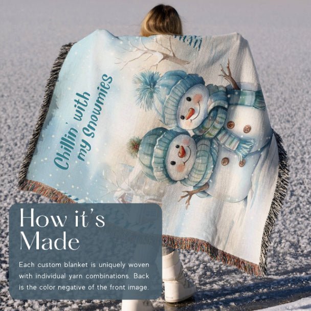 Frosty Friends Woven Blankets - ZumBuys
