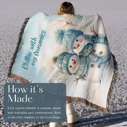 Frosty Friends Woven Blankets - ZumBuys