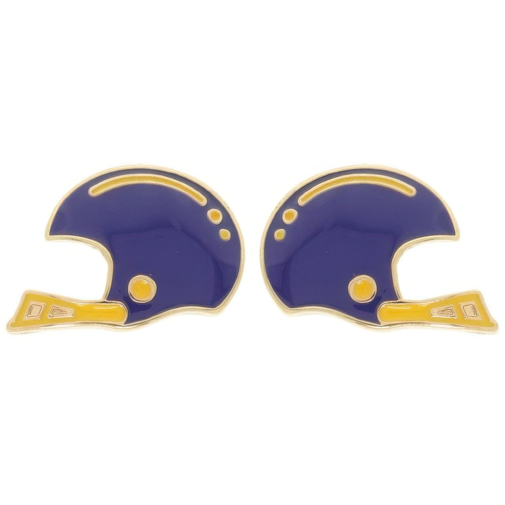 Gameday Football Helmet Stud Earrings - ZumBuys