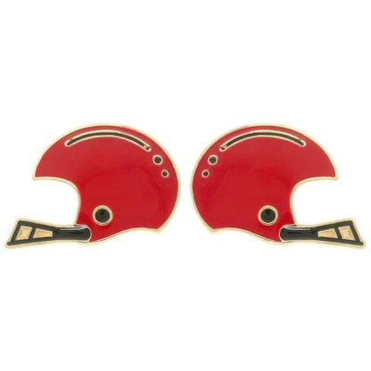 Gameday Football Helmet Stud Earrings - ZumBuys