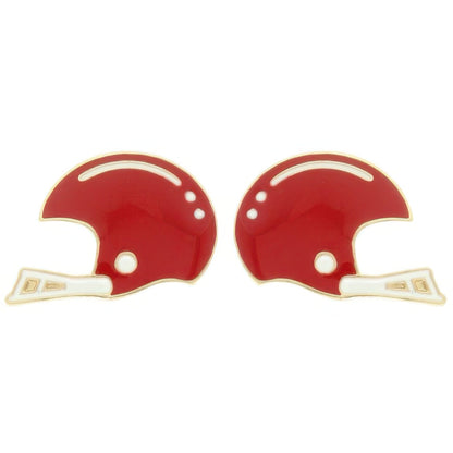 Gameday Football Helmet Stud Earrings - ZumBuys