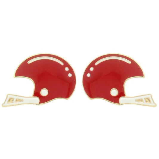 Gameday Football Helmet Stud Earrings - ZumBuys