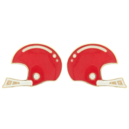 Gameday Football Helmet Stud Earrings - ZumBuys