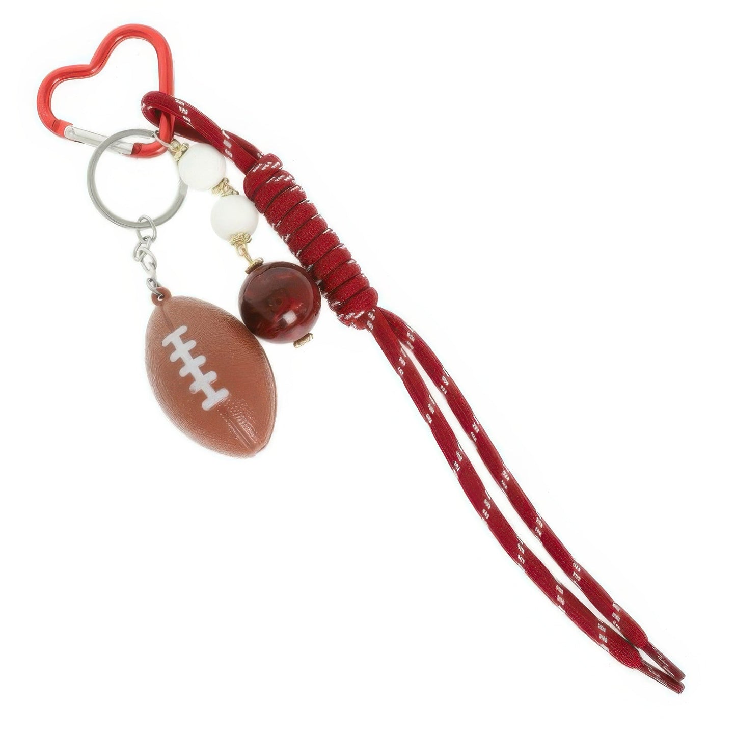 Gameday Football Wristlet Keychain Bag Charm - ZumBuys