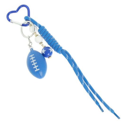 Gameday Football Wristlet Keychain Bag Charm - ZumBuys