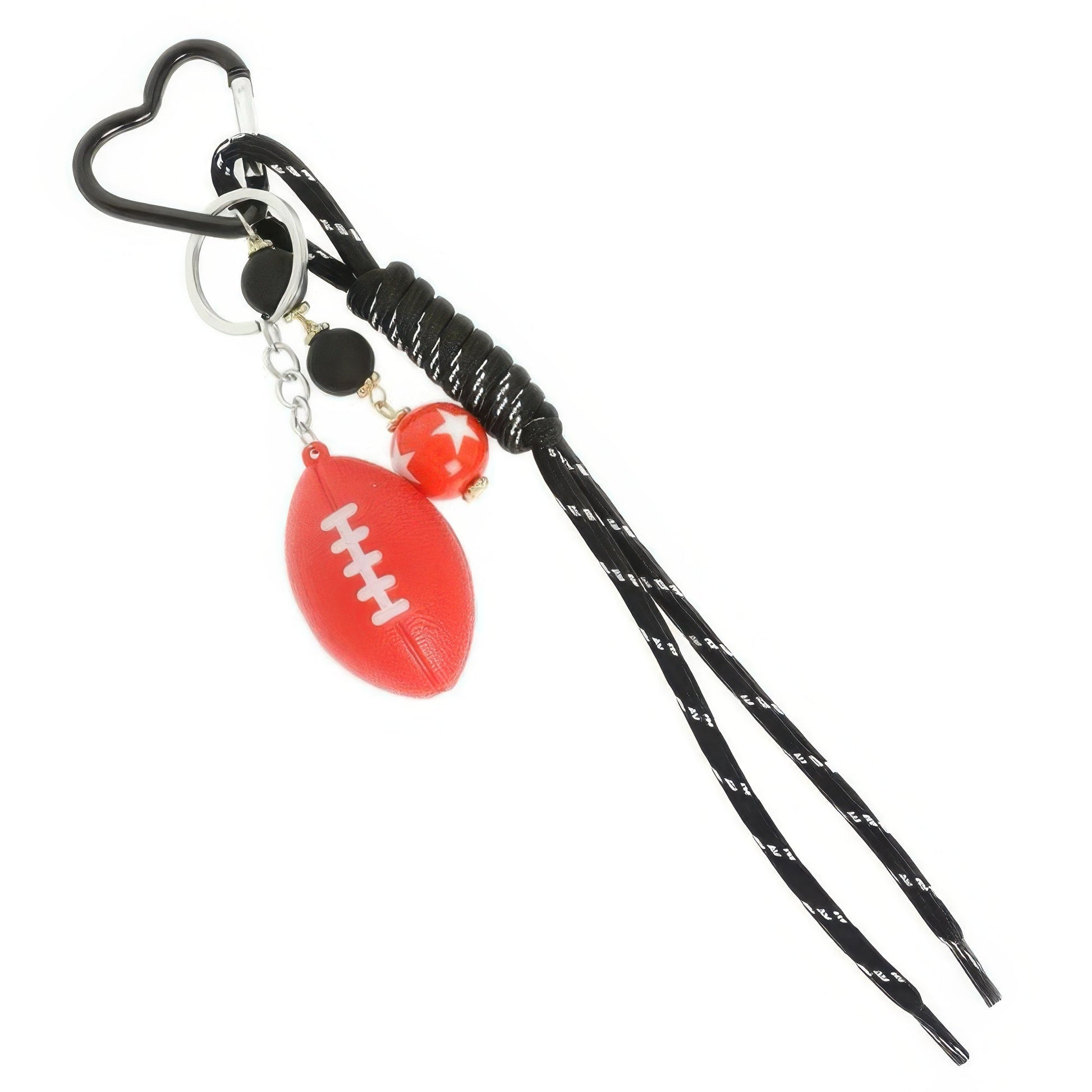 Gameday Football Wristlet Keychain Bag Charm - ZumBuys