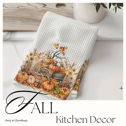 Give Thanks Harvest Dish Towels - ZumBuys